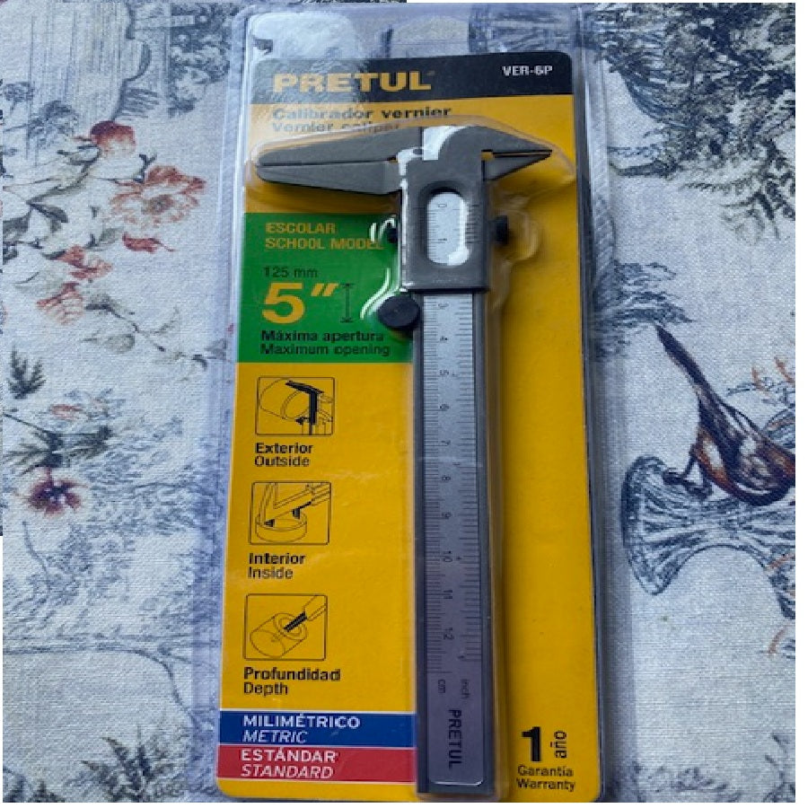 Calibrador Vernier 5" (125 mm)